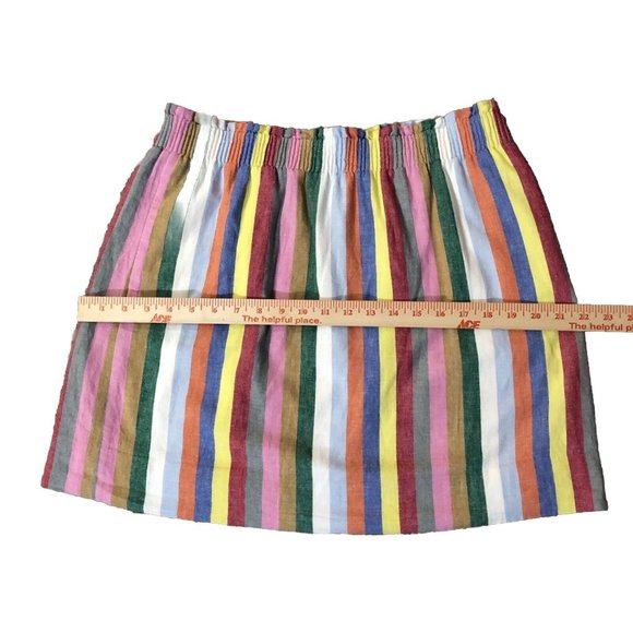 J Crew Striped Skirt Womens 12 Used - Picture 8 of 16